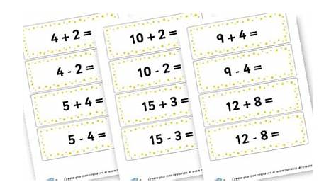 Addition and Subtraction Flash Cards (to 20) (teacher made)