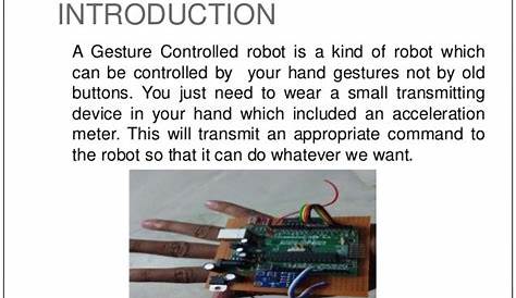 gesture control robot circuit diagram