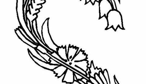 flower alphabet coloring pages