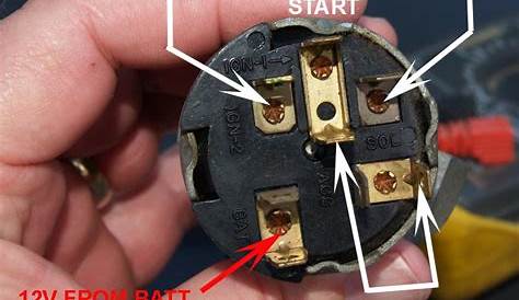 ignition switch wire diagram - Wiring Diagram and Schematics