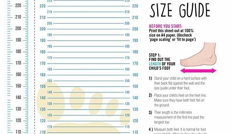 Shoes & Sox - Measure And Fit with Foot Width Chart24411 | Baby shoe