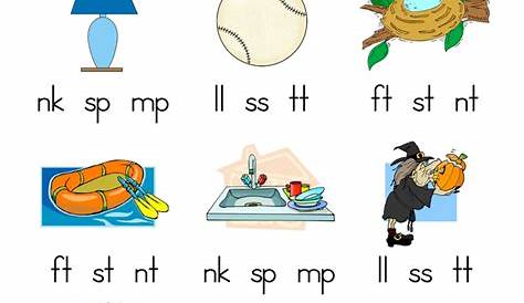 ending sound worksheet for kindergarten