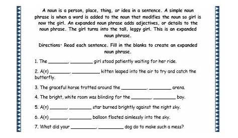 grade 5 english worksheet