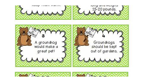 The Classroom Game Nook: Groundhog Day Activities {Plus a Freebie!}