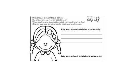 ruby bridges kindergarten worksheet