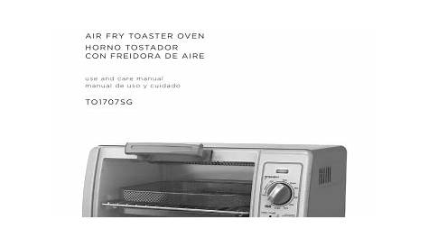 black decker toaster oven manual