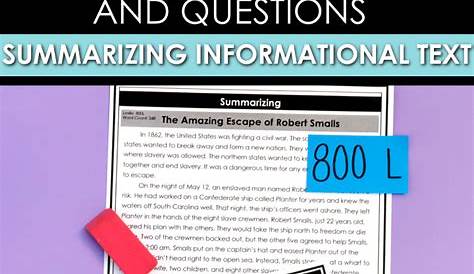 Summarizing Nonfiction Reading Comprehension Passages and Questions