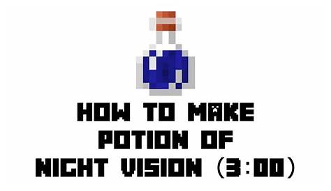 Minecraft Survival: How to Make Potion of Night Vision (3:00) - YouTube