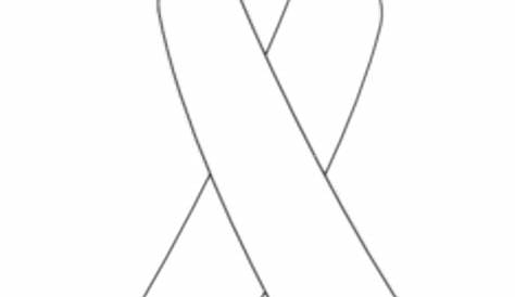 Download High Quality cancer ribbon clipart outline Transparent PNG