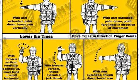 forklift hand signals chart