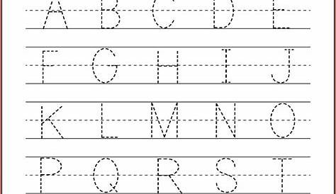 Alphabet Printable Letters to Trace | 101 Activity