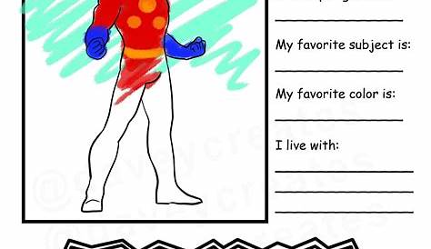 Design Your Own Superhero Worksheet - Printable Worksheet Template