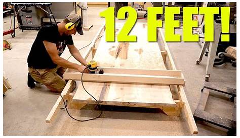 How To Make A Router Sled To Flatten LARGE Slabs! - YouTube