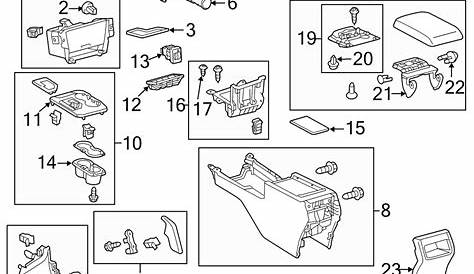 Toyota Camry Console Trim Panel (Front). Lower, ivory - 5881706040A0