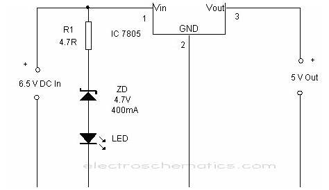 fibrebicm - ic 7805 circuit diagram