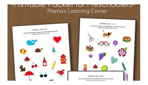 Color Recognition Worksheet Packet - Mamas Learning Corner