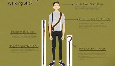 How to measure yourself for a walking stick infographic Walking Sticks