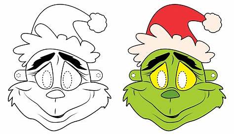 7 Best Images of Printable Grinch Pattern - Printable Grinch Face