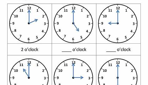 math worksheet telling time