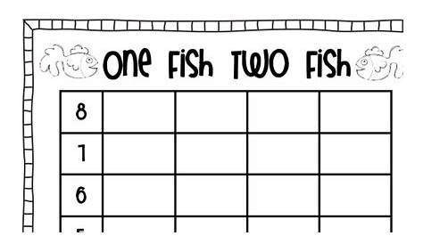 1 Fish 2 Fish Graph.pdf | Graphing, One fish two fish, One fish