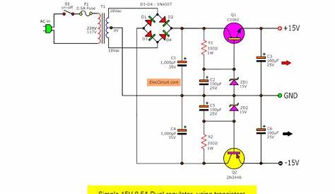 dual voltage power supply schematic