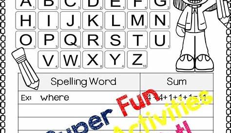 16+ 1st grade spelling list worksheets that you should know