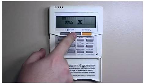fujitsu mini split thermostat manual