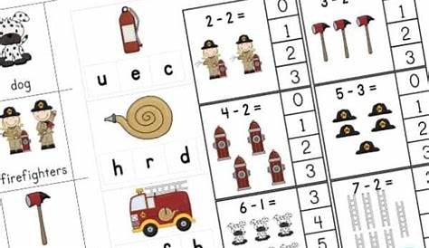 FREE FREE Printable Firefighter Worksheets for Kindergarten
