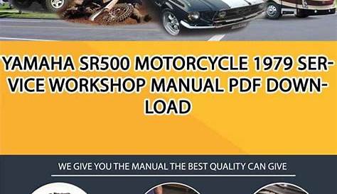 Yamaha SR500 Motorcycle 1979 Service Workshop Manual PDF Download
