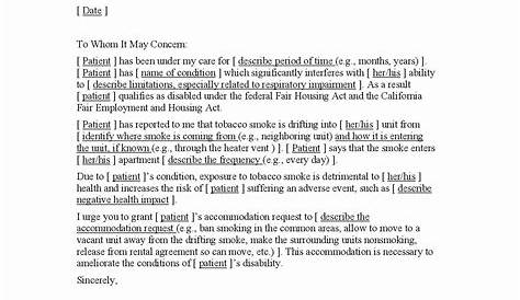 Sample Disability Letter