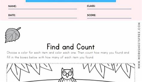 find and count worksheet