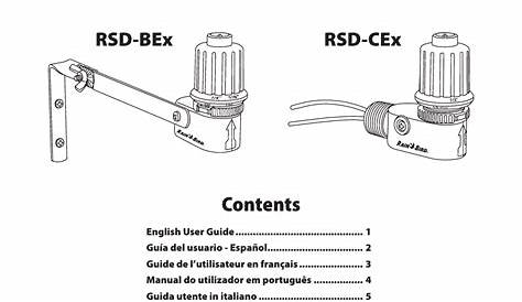 Rain Bird RSD Rain Sensor RSD-BEx User Manual | 16 pages | Original