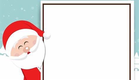 santa claus letter print out