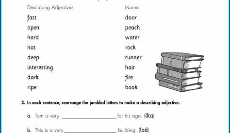 limiting adjectives worksheet grade 5