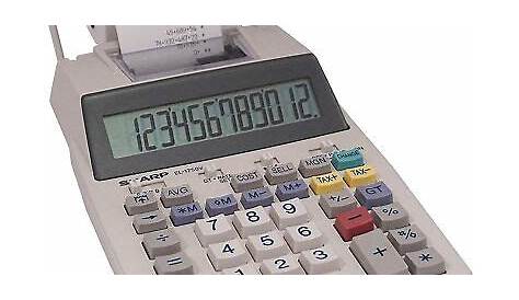 Sharp EL-1750V Electronic Printing Calculator | eBay