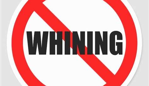 no whining sign printable