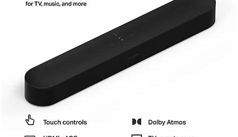 Sonos Beam (Gen 2) Compact Smart Soundbar With Dolby Atmos Voice