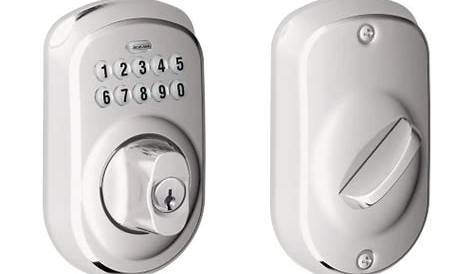 !! Schlage BE365 PLY 625 Plymouth Keypad Deadbolt, Bright Chrome review