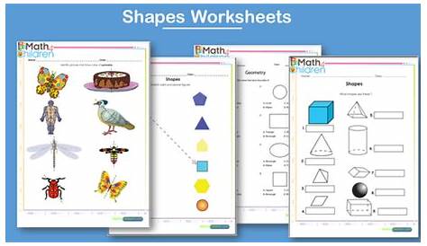 geometry shapes worksheets
