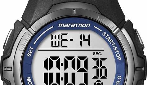 Timex Men's T5K359M6 Marathon Watch With Black Resin Band - Swiftsly