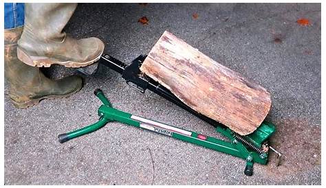 manual homemade log splitter