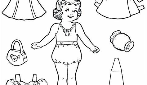Paper Doll Template - Best Coloring Pages For Kids