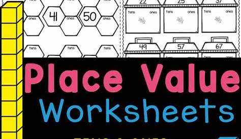 place value worksheets ones and tens