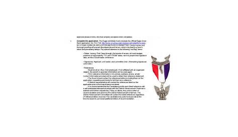 eagle scout requirements worksheet