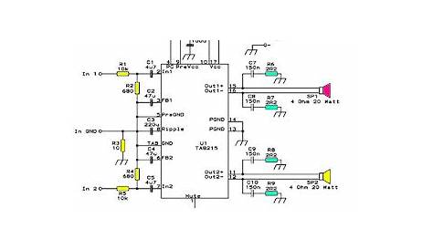 car subwoofer amplifier schematic circuit diagram
