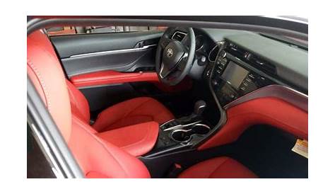 Black Toyota Camry Xse Red Interior