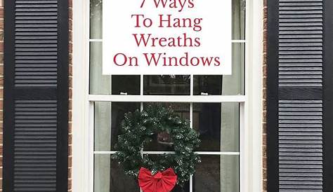 how to hang a wreath on a window | colonial house with wreaths | Outdoor christmas wreaths