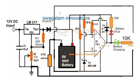 5 Best 6V 4Ah Automatic Battery Charger Circuits Using Relay and MOSFET
