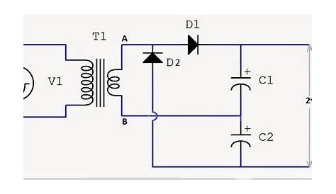 working of voltage doubler circuit