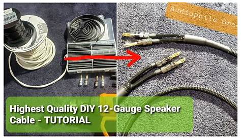 Beautiful DIY 12-Gauge Speaker Cable Tutorial - YouTube